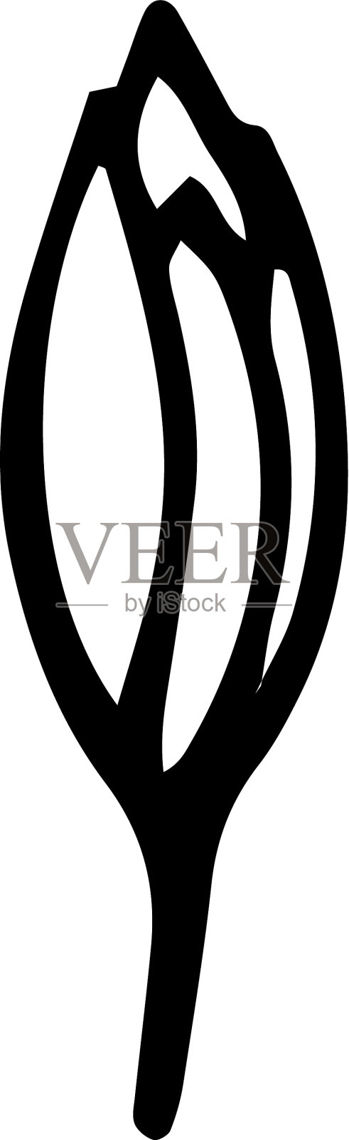 儿童花园花卉图标手绘风格设计元素图片