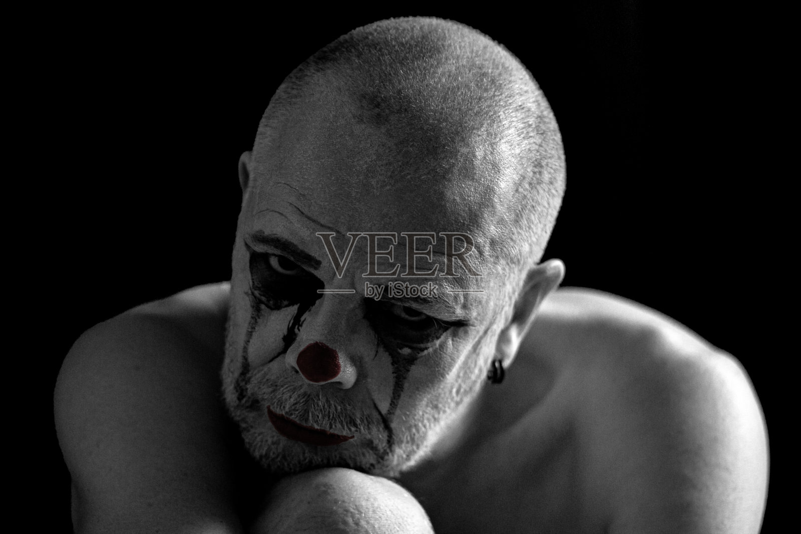 小丑V照片摄影图片