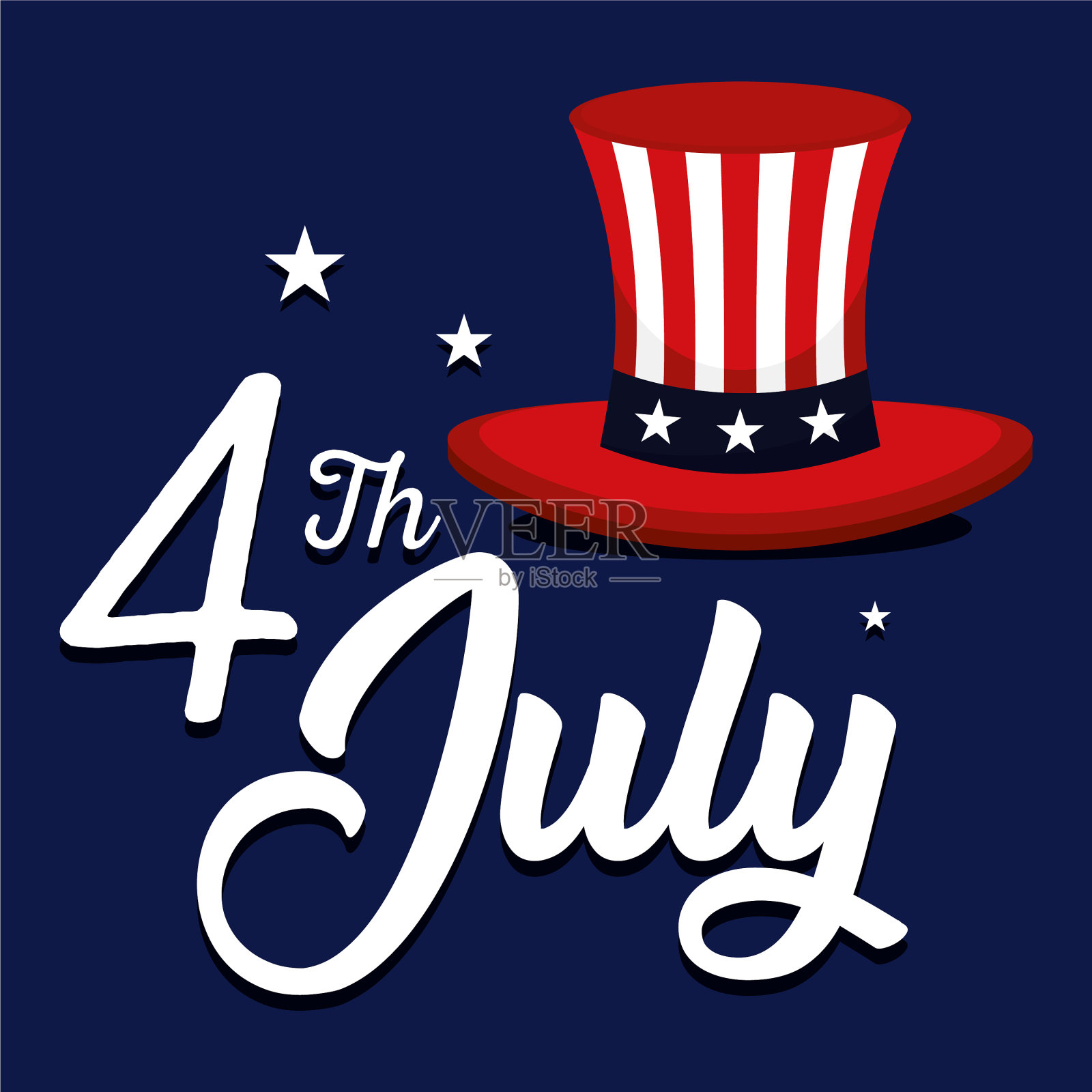 海报独立日插画图片素材