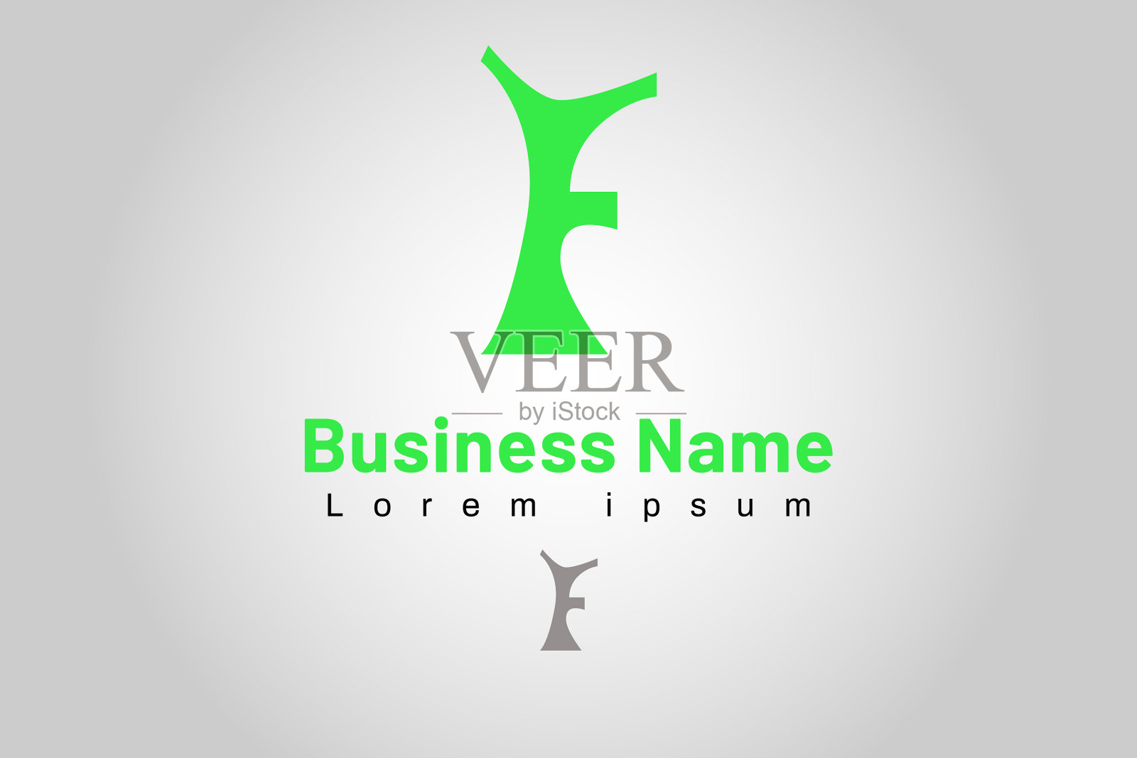 首字母标志模板f现代插画图片素材