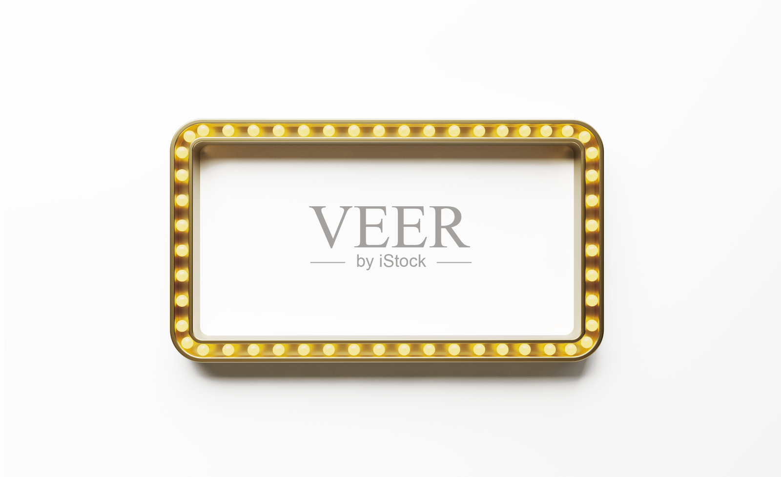 在白色背景上形成矩形的灯泡照片摄影图片