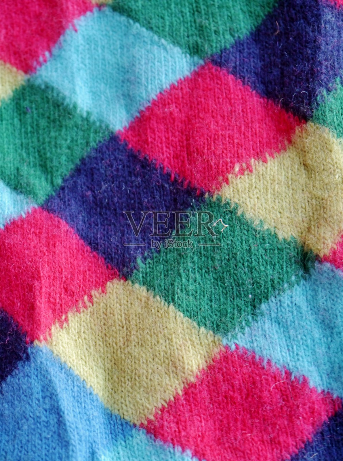 织物上的菱形图案照片摄影图片