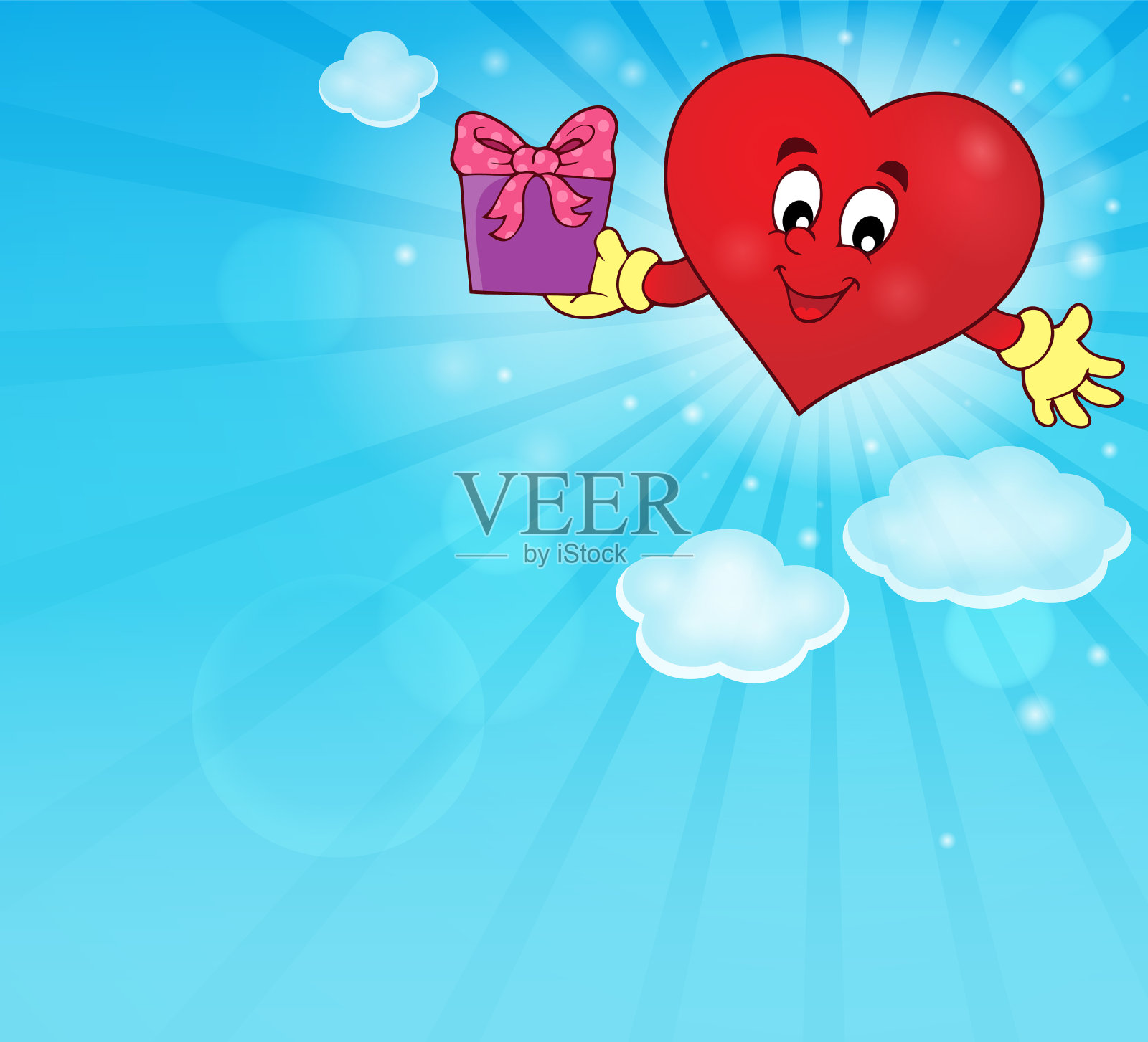 程式化的心主题形象4插画图片素材