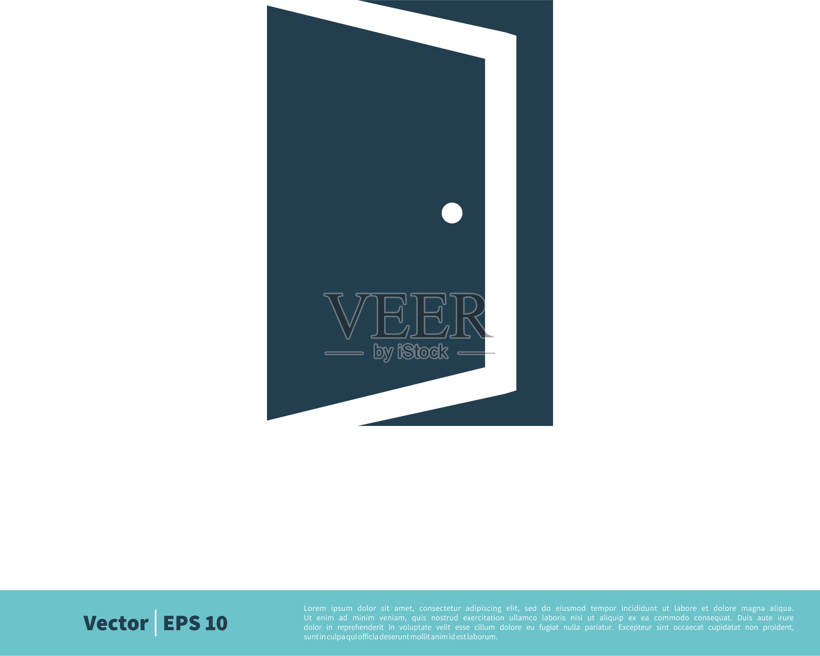 门图标标识模板设计eps 10插画图片素材