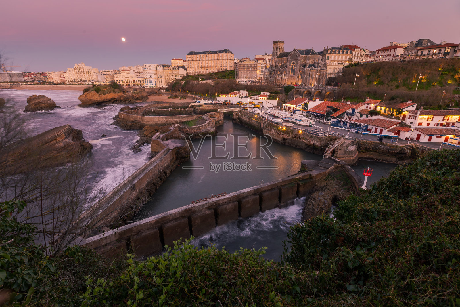 比亚里茨海岸照片摄影图片
