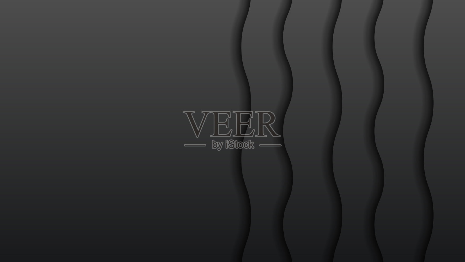 黑色抽象剪纸背景矢量阴影3D平滑对象现代设计插画图片素材