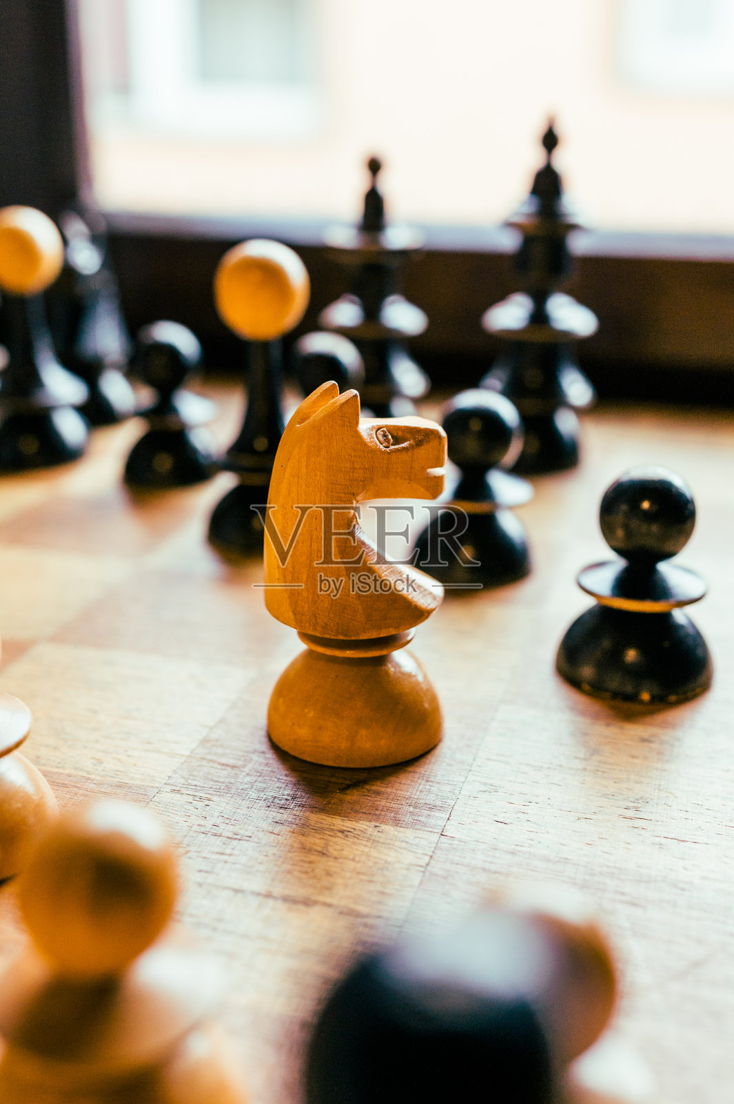 棋类游戏中骑士的身影照片摄影图片