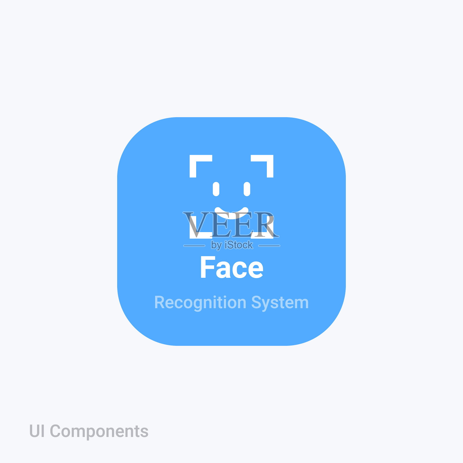 锐利的传感器阅读器识别面部识别生物识别插画图片素材