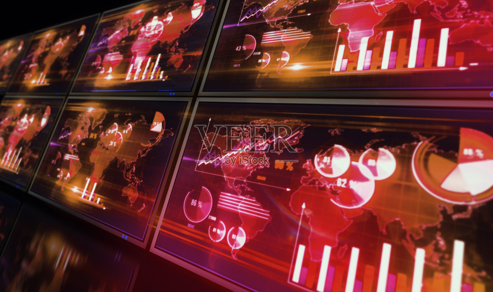 商业图表和经济图表的屏幕插图照片摄影图片