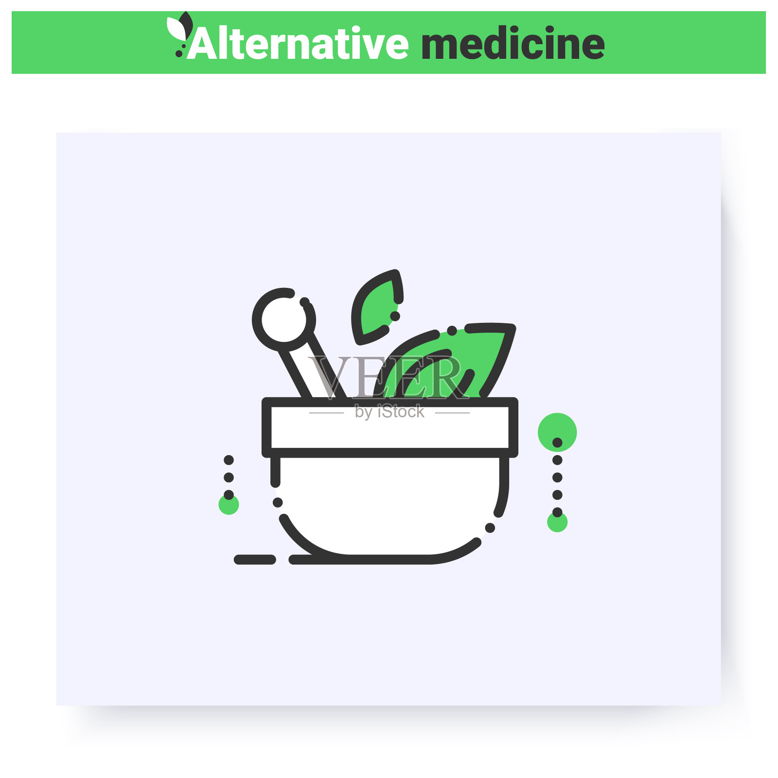 自然疗法药物线图标。可编辑的插画图片素材