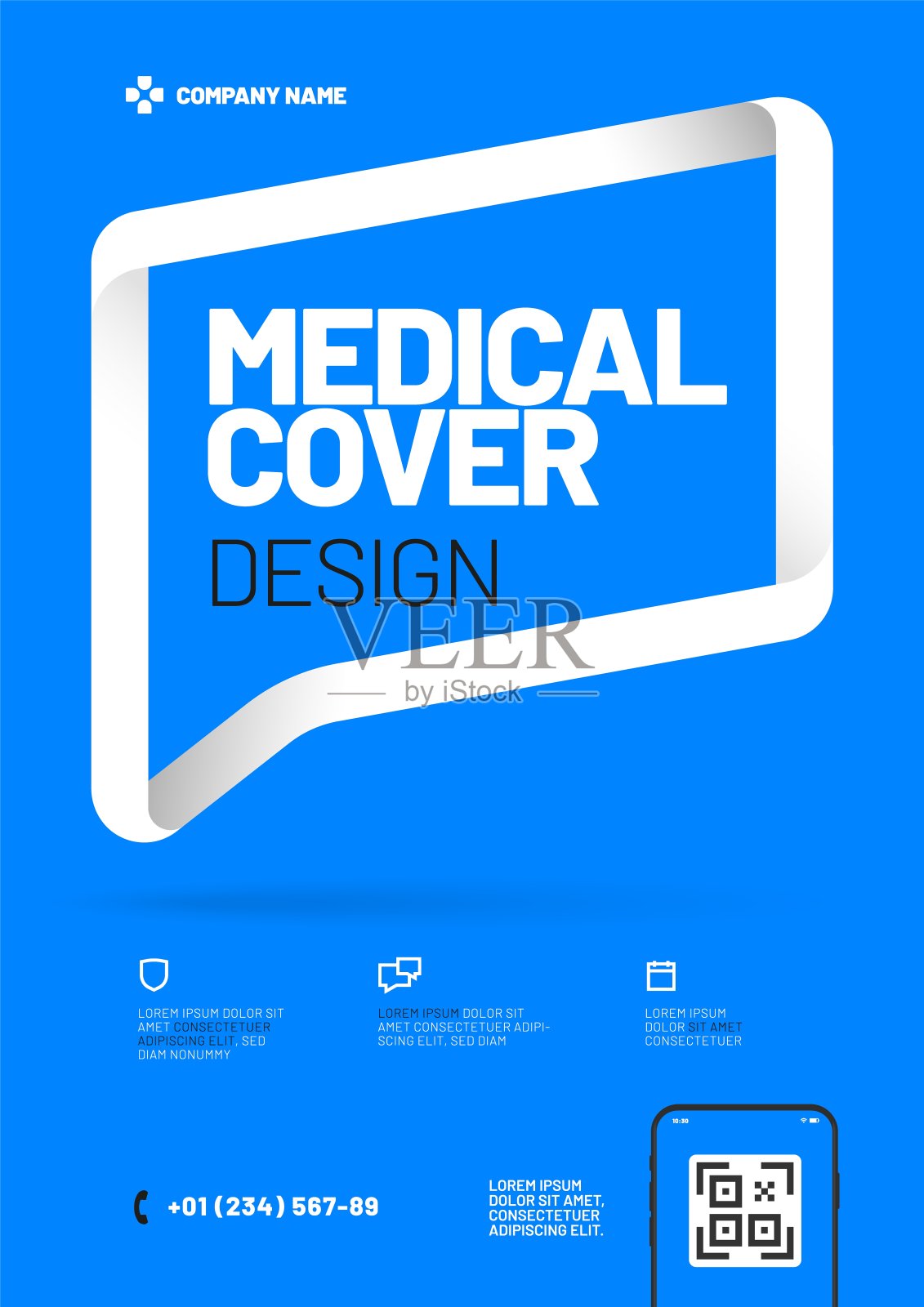 医药矢量布局设计模板。A4大小。设计模板素材