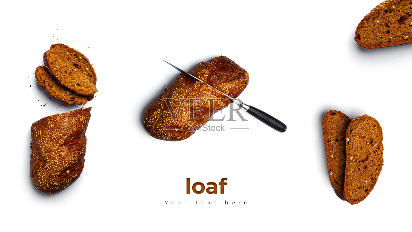 不同馅料的意式烤面包，白色背景。蔬菜，肉类和奶酪烤面包照片摄影图片