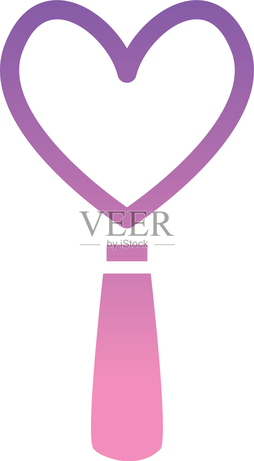 心形卢佩渐变风格图标设计插画图片素材