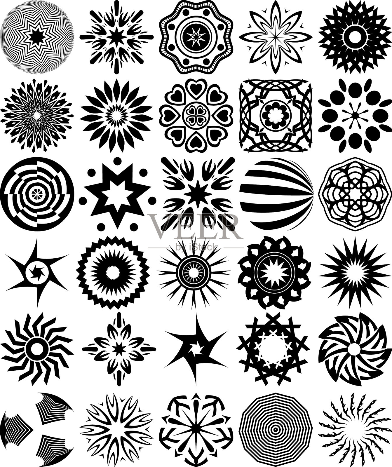 30抽象符号插画图片素材