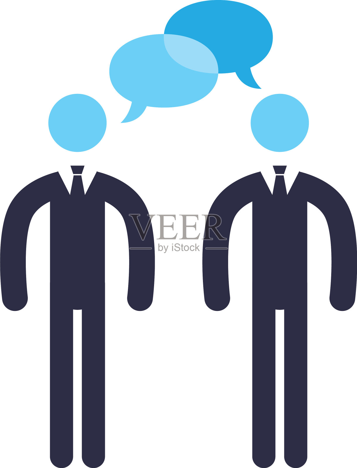 企业商人用泡沫平风格的图标插画图片素材