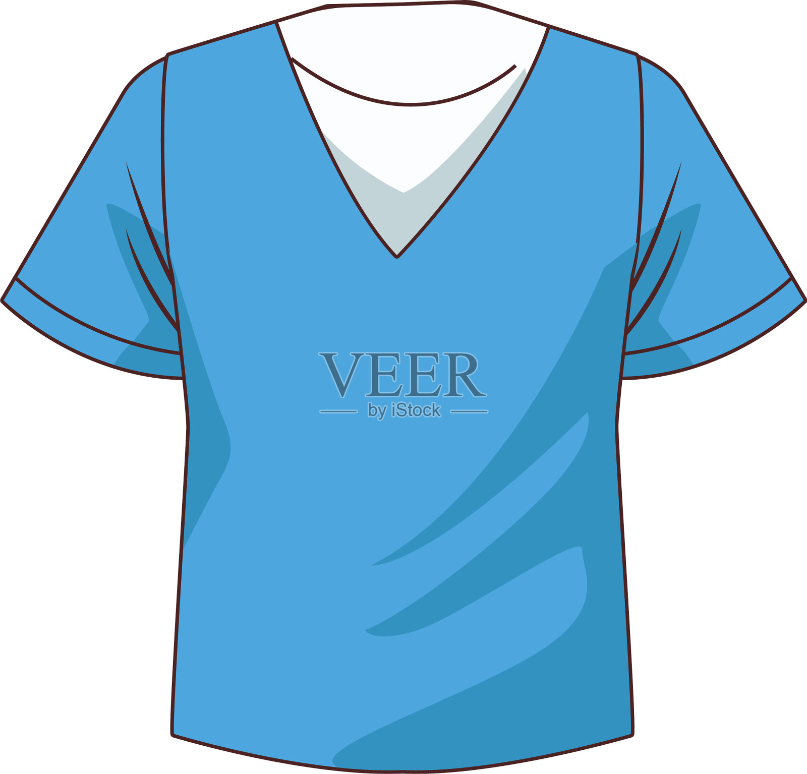 青年运动衫服装孤立图标插画图片素材