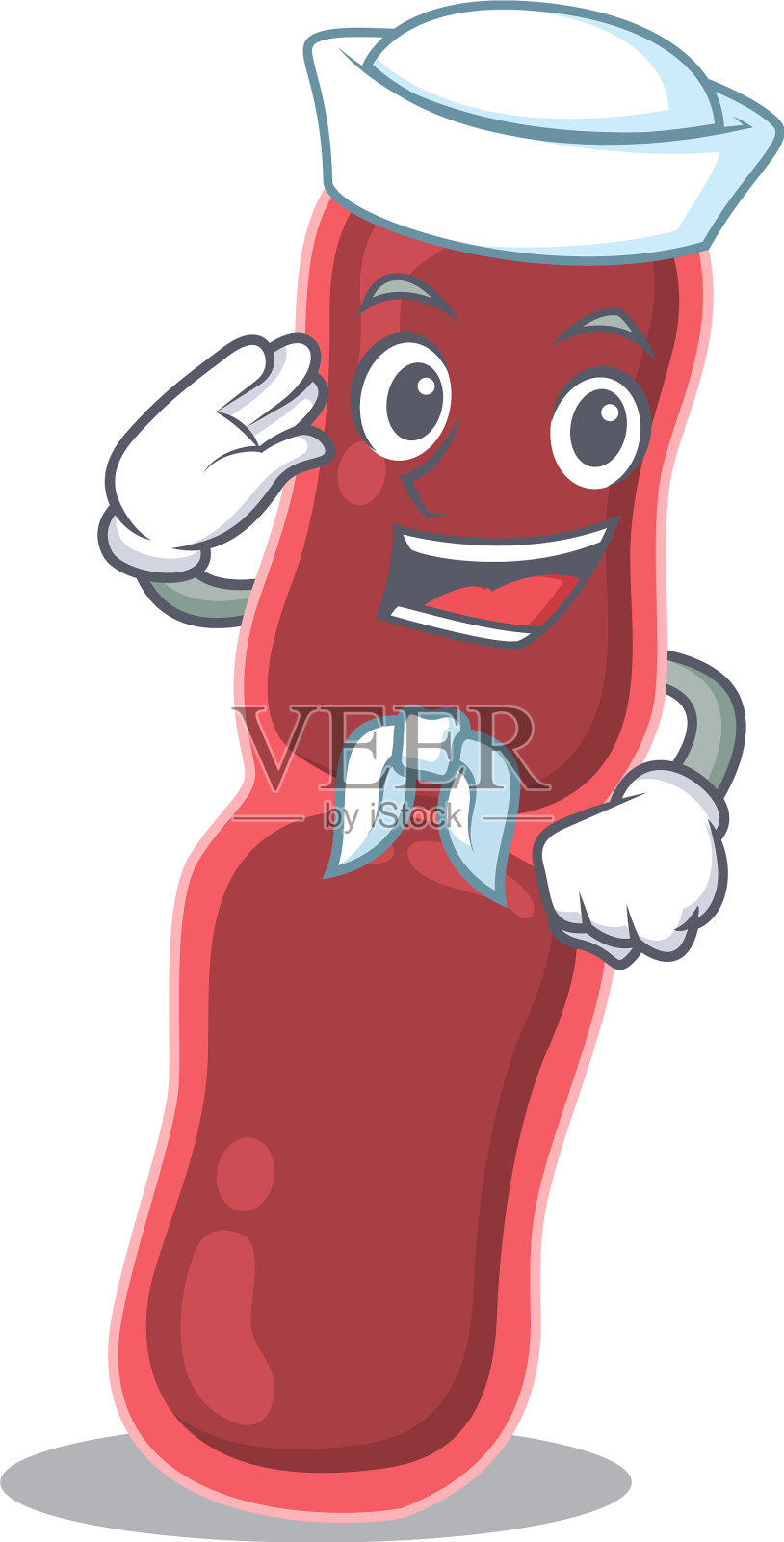 水手卡通人物细菌杆菌插画图片素材