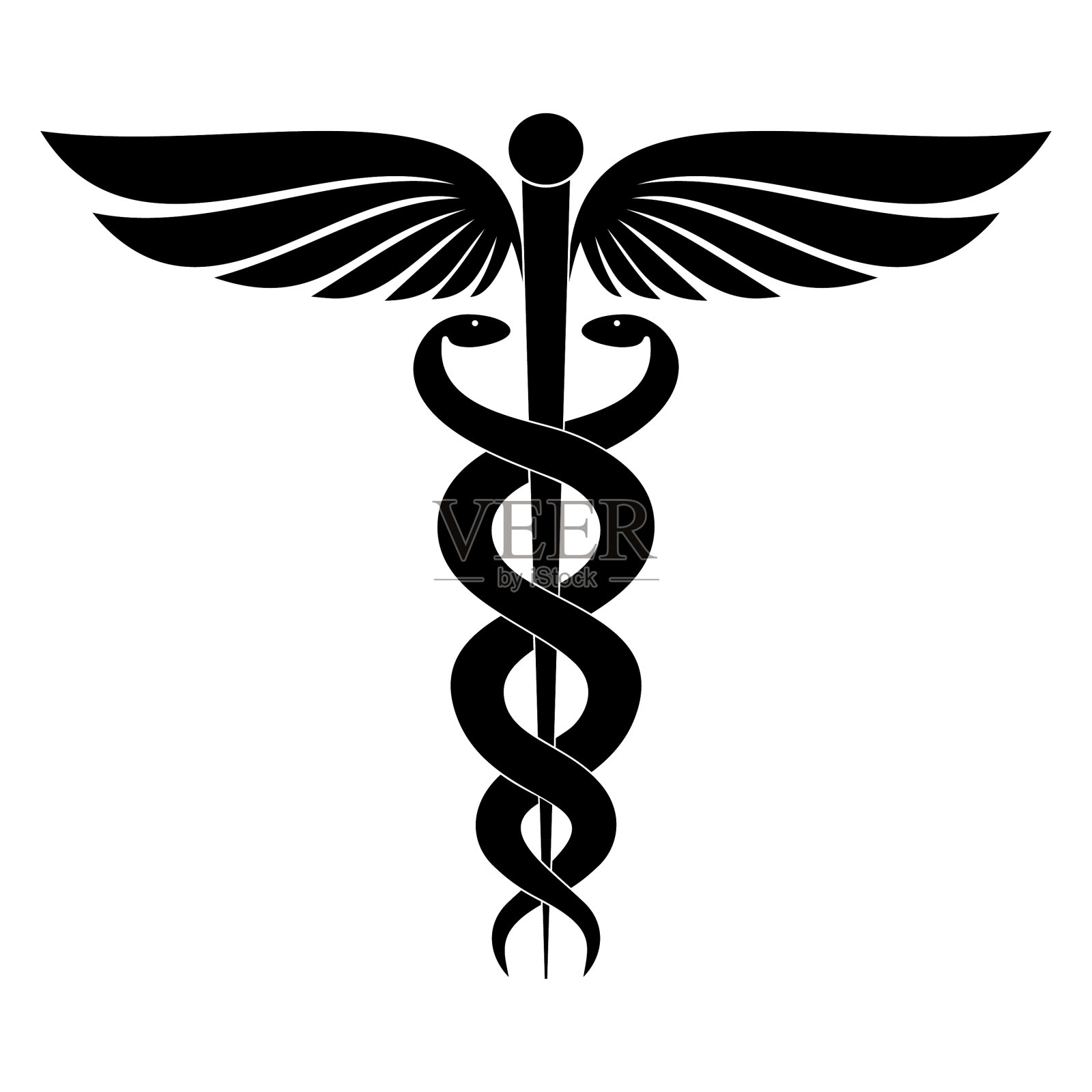 墨丘利的象征设计元素图片