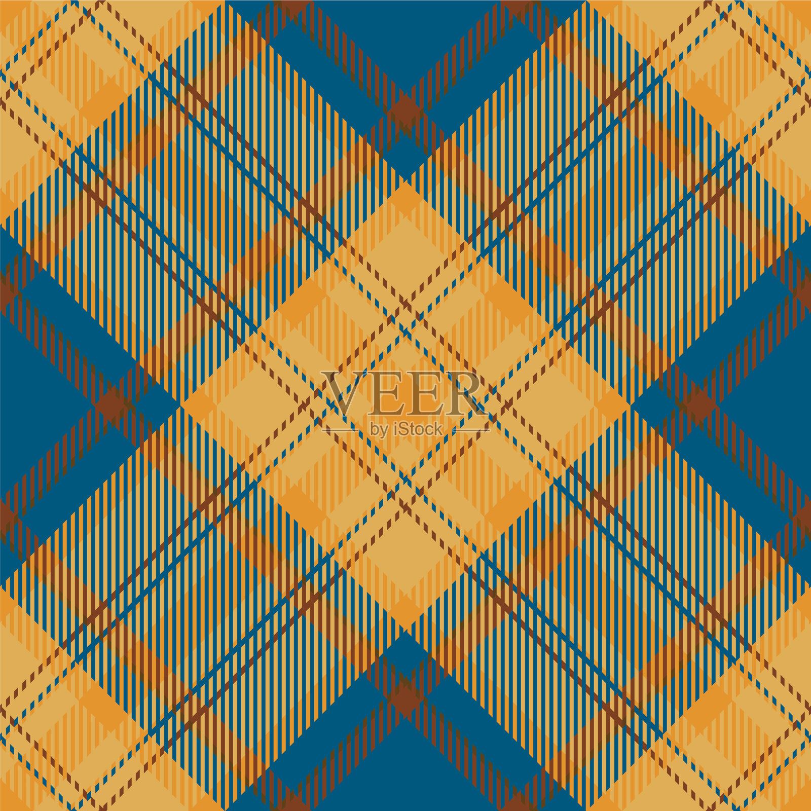 苏格兰格子无缝格子图案复古插画图片素材