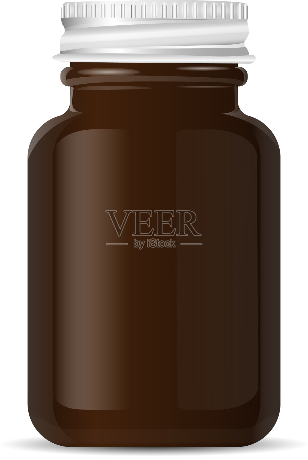 医药产品的铝盖药药瓶设计元素图片