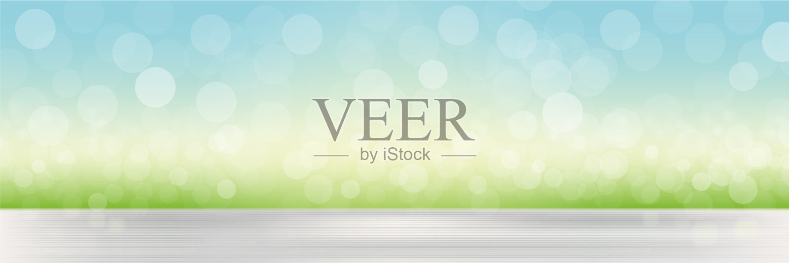 自然背景与模糊的草和天空插画图片素材