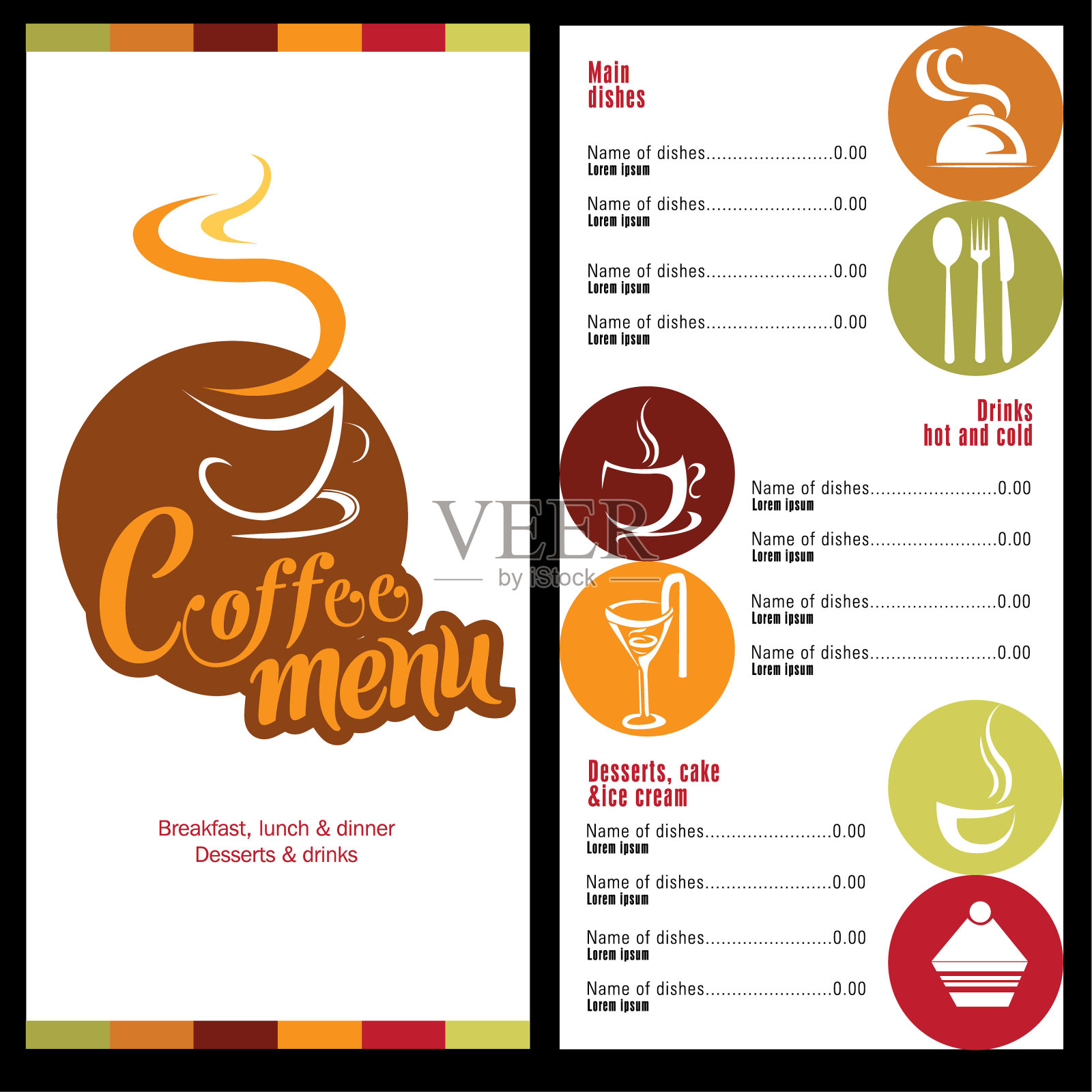 一个餐厅菜单的线条画概念。连续线艺术的刀，叉，盘，锅，勺子，磨碎器，勺子，滚动针股票插图插画图片素材