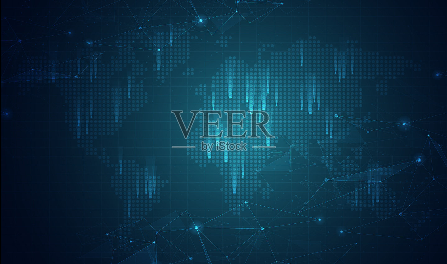 全球网络技术背景与世界接轨插画图片素材