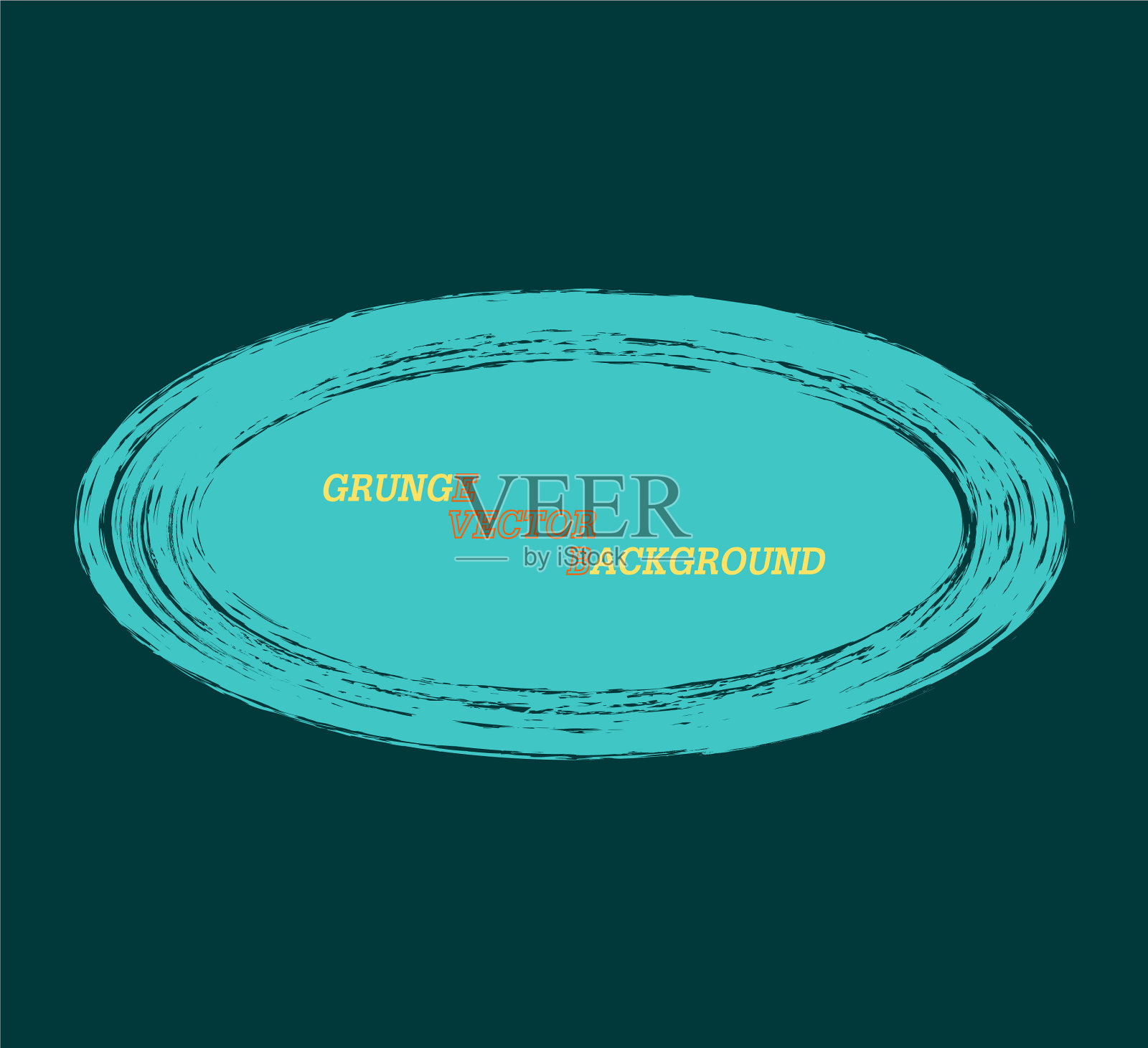 抽象的椭圆垃圾背景与空间插画图片素材