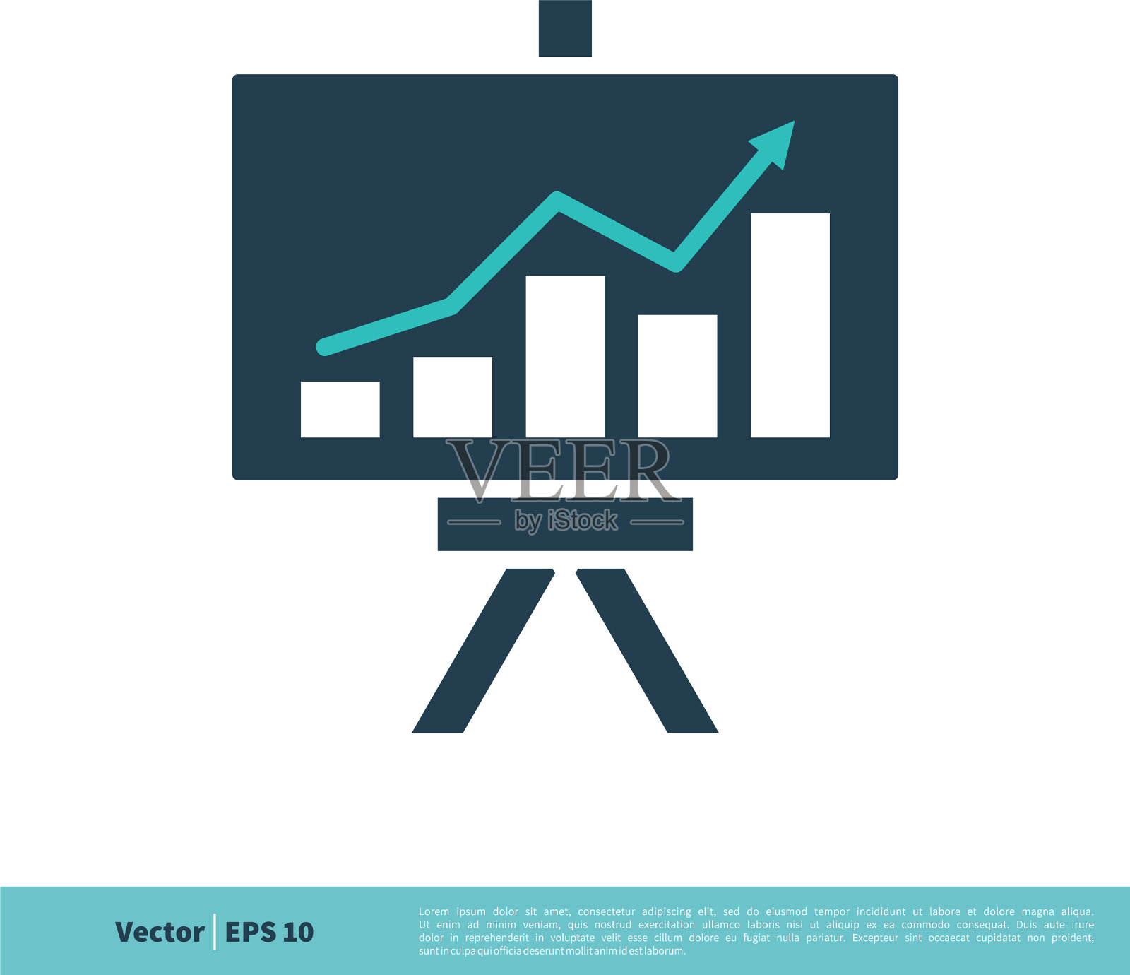 演示板财务图标标识模板插画图片素材
