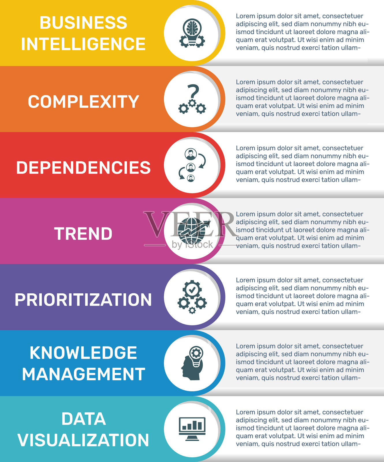 信息图表横幅模板商业智能插画图片素材