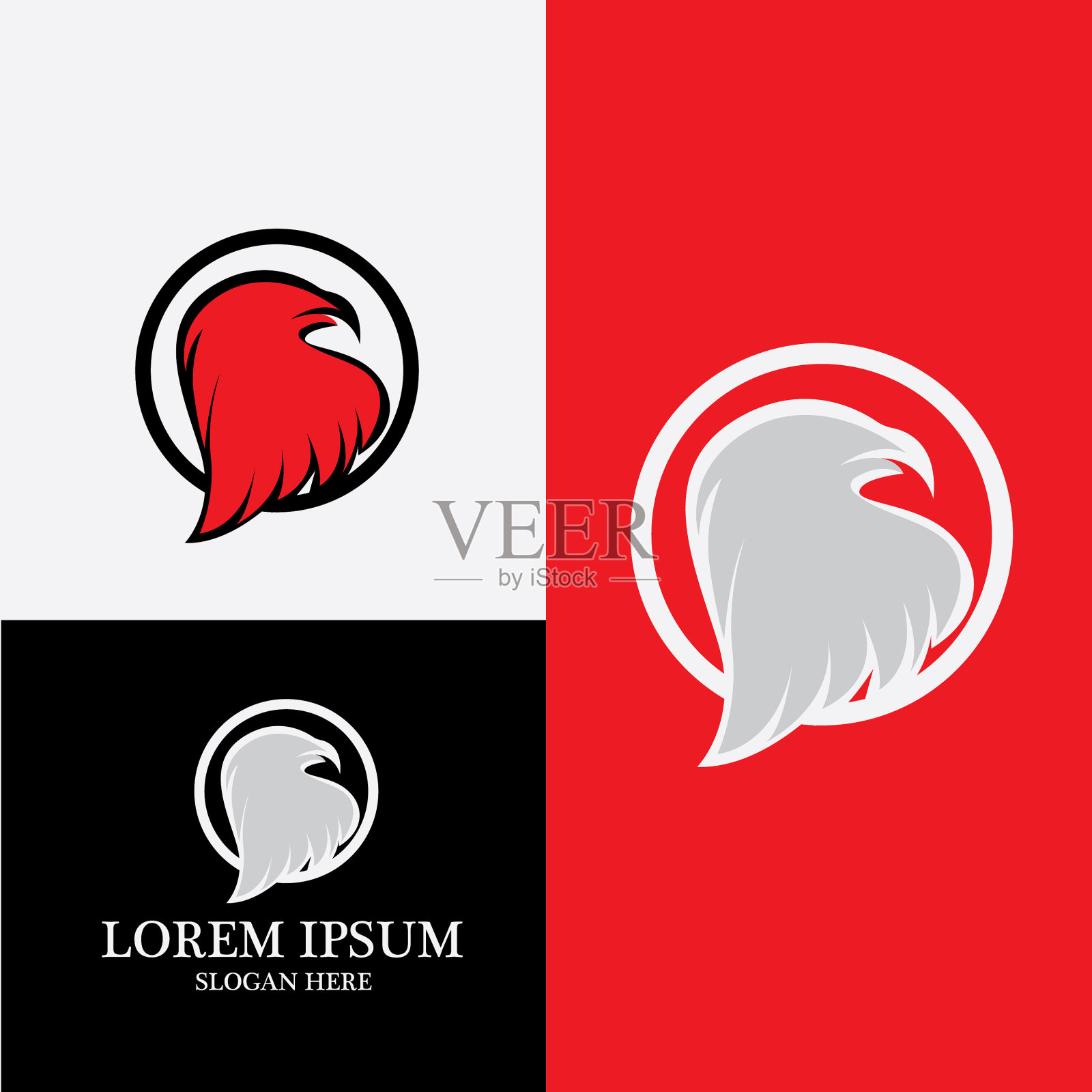 猎鹰标志模板插画图片素材