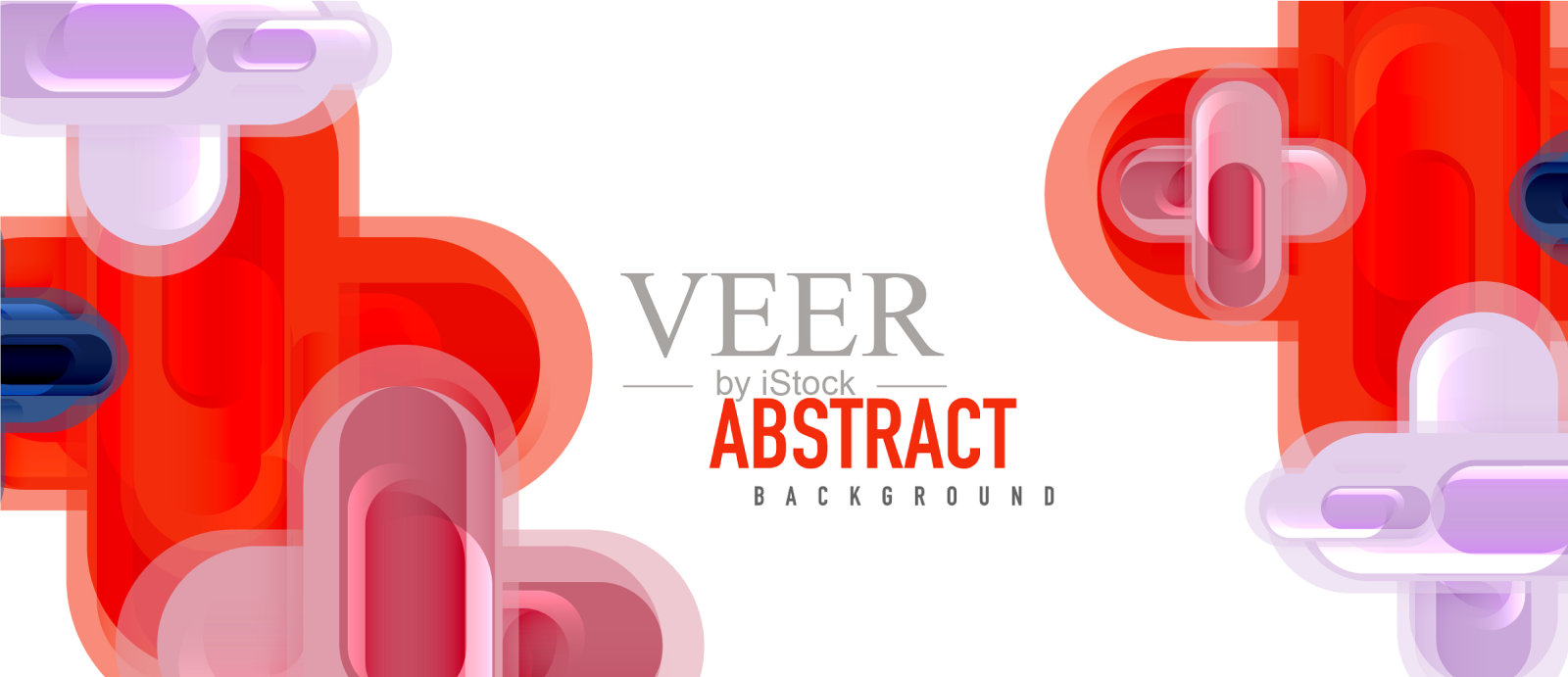 现代玻璃十字形抽象插画图片素材