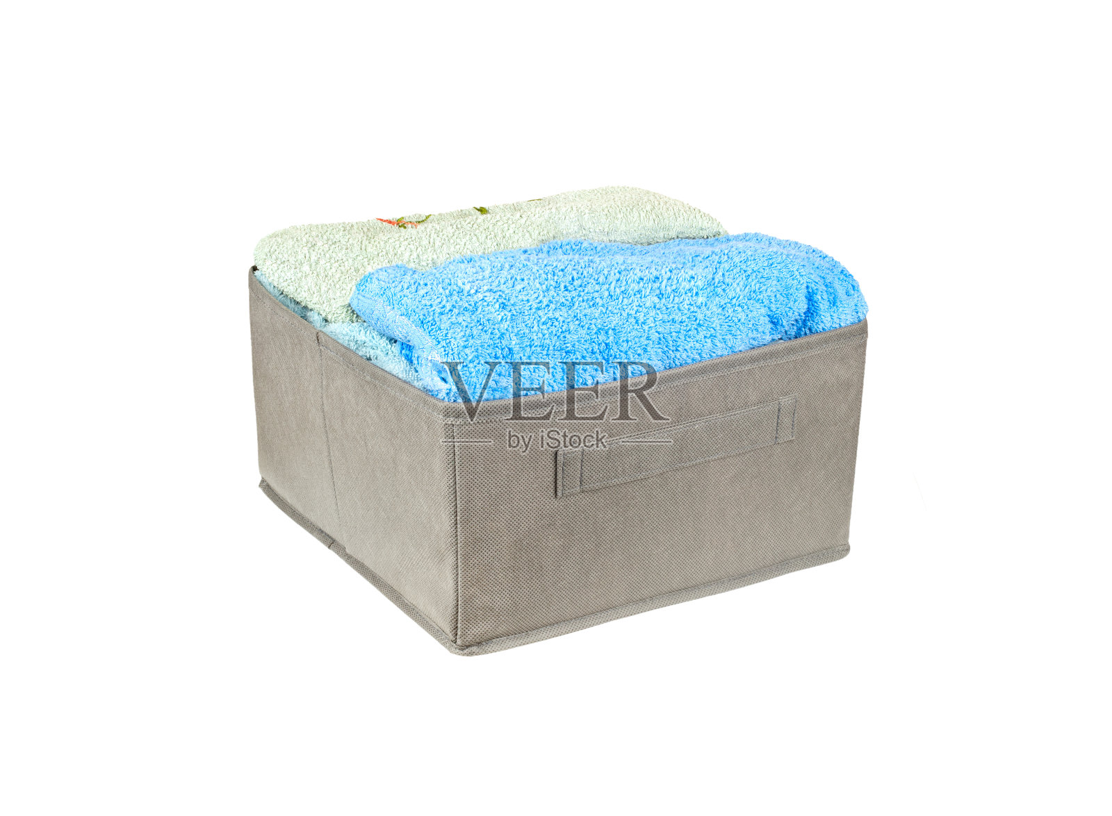 盒子用毛巾照片摄影图片