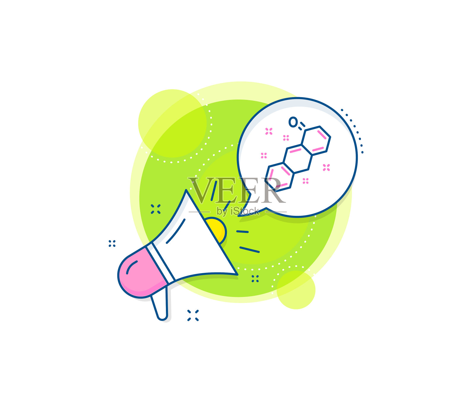 化学公式线图标化学实验室标志设计元素图片