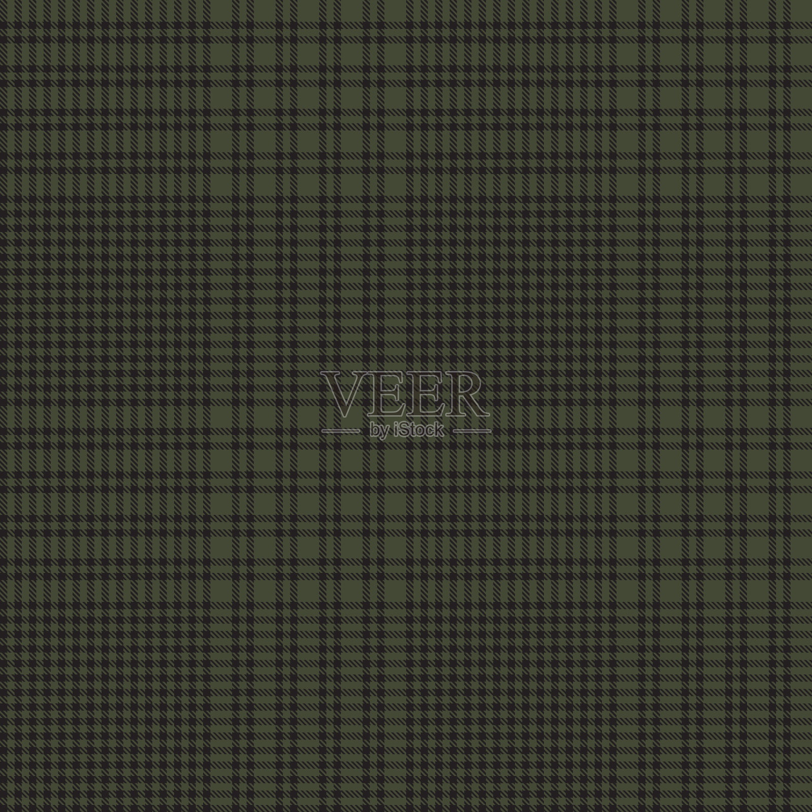 绿格伦格纹无缝图案插画图片素材