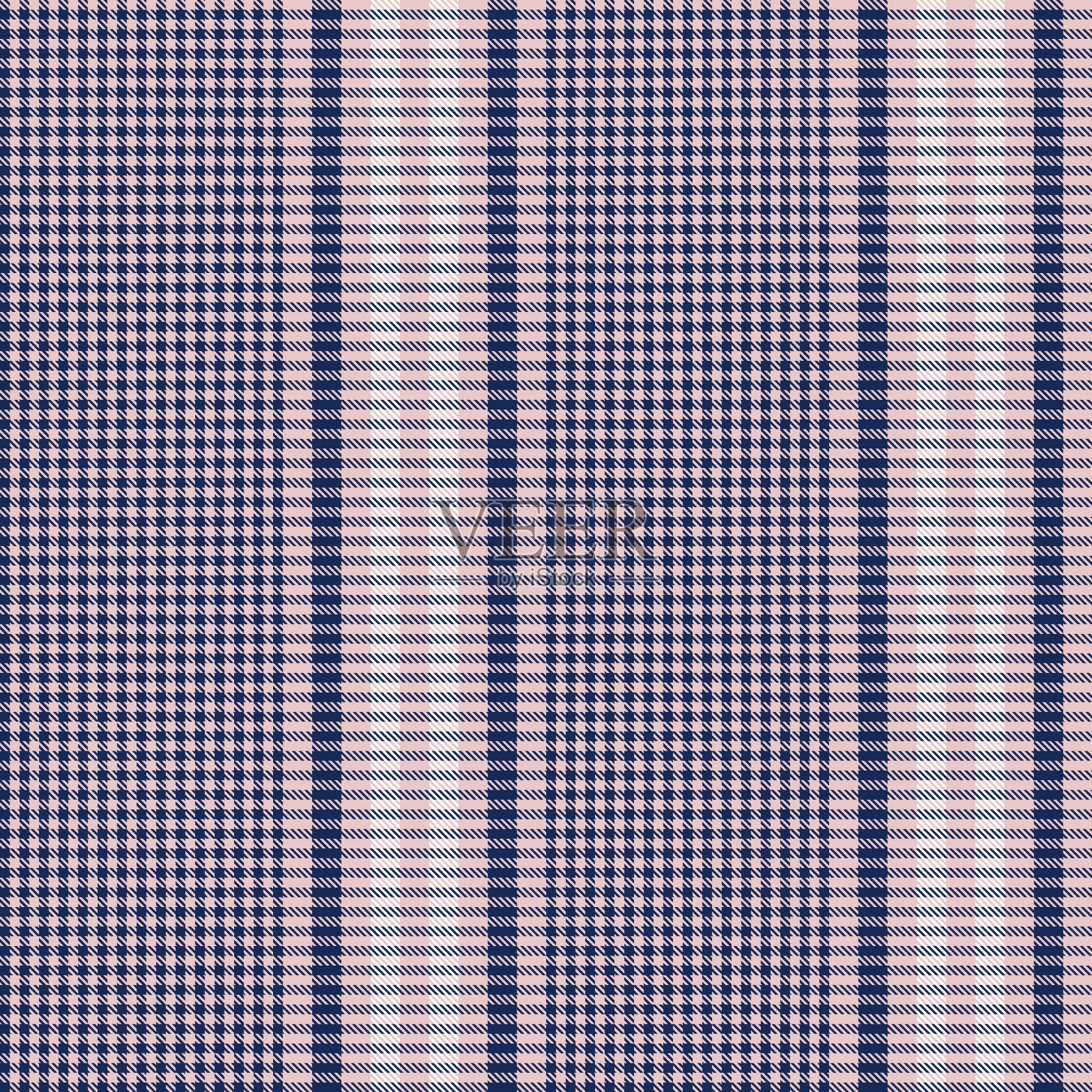 粉红色海军蓝格纹纹理无缝图案插画图片素材