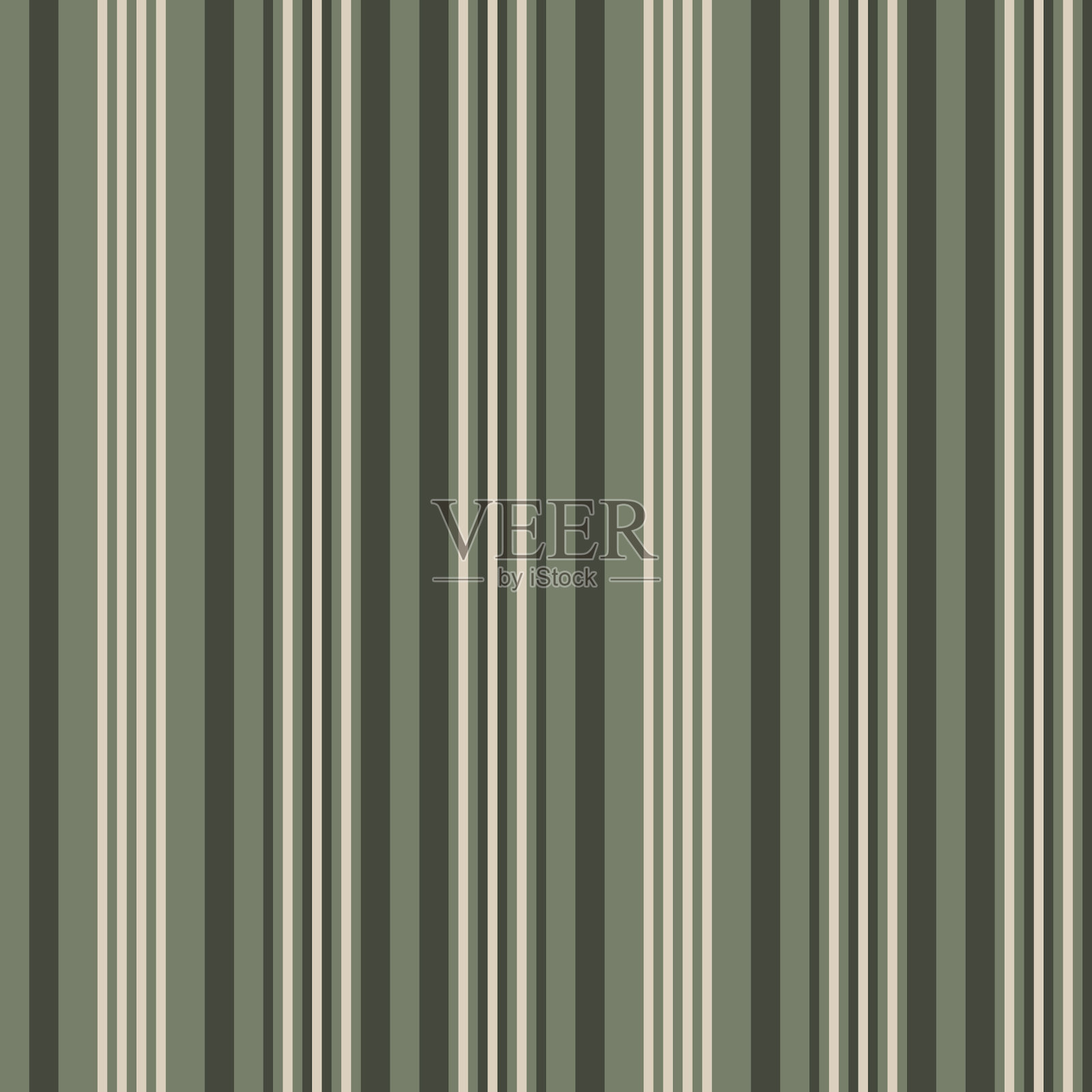 绿色条纹无缝图案背景中插画图片素材