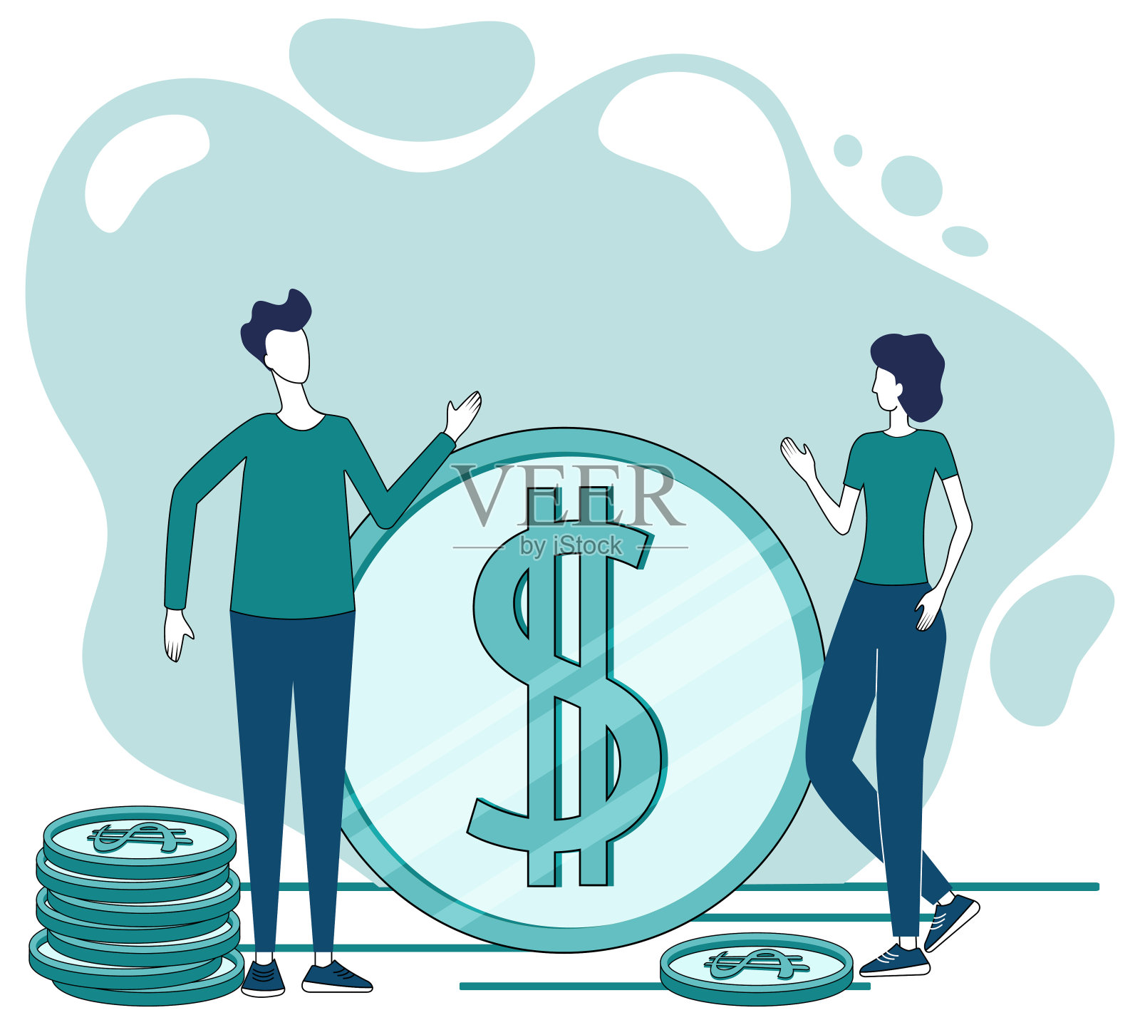 商业投资插画图片素材