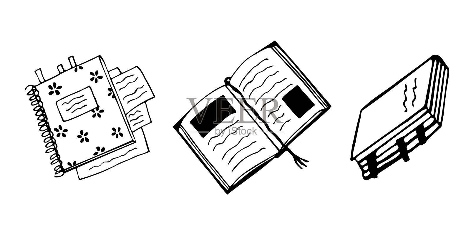 集书孤立元素图标素材