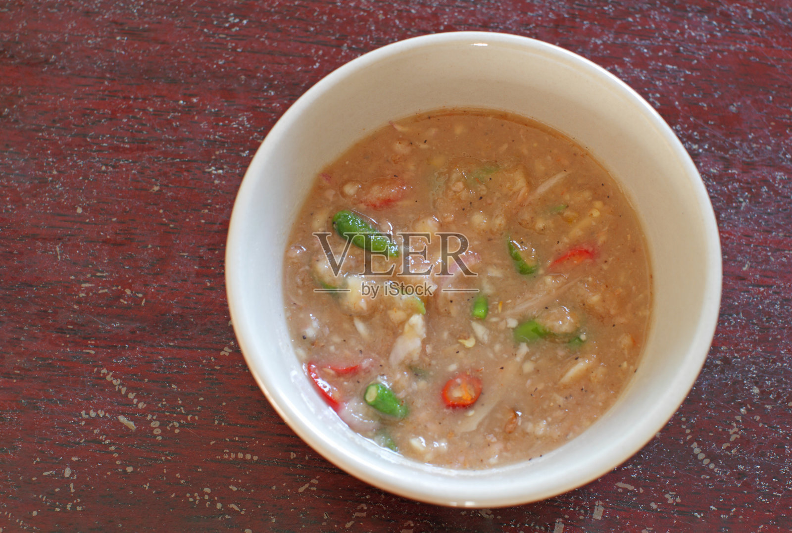 香辣虾酱配鲜蔬菜、泰国菜吃照片摄影图片