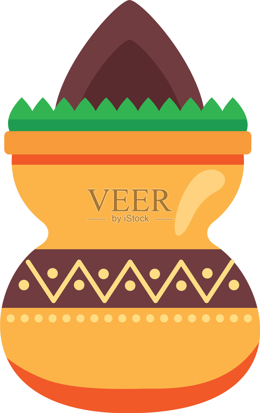 用陶瓷罐庆祝快乐的拉克沙班汗设计元素图片