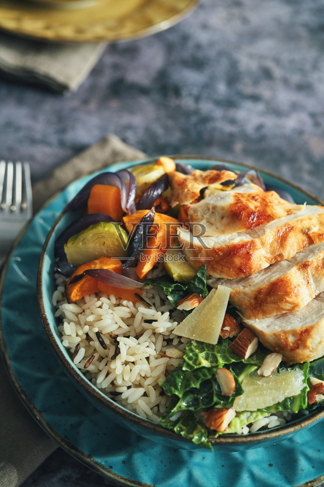 收获鸡碗照片摄影图片