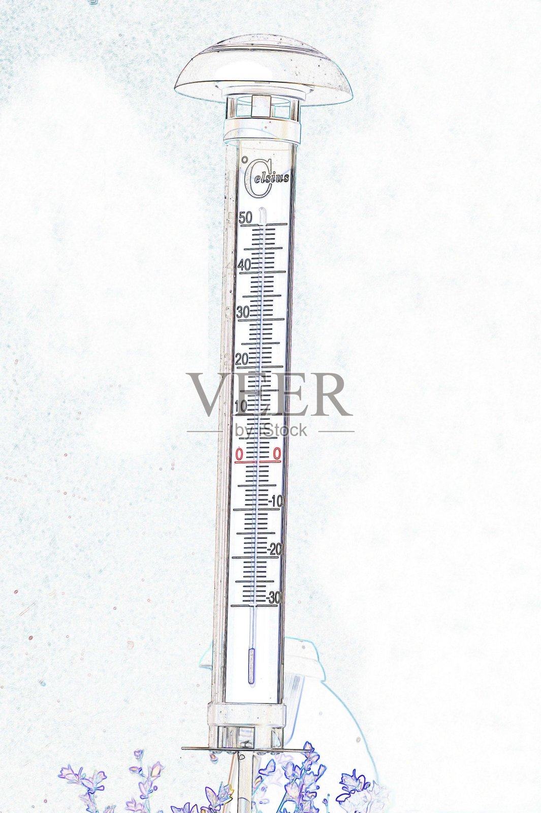 用来测量温度的温度计照片摄影图片
