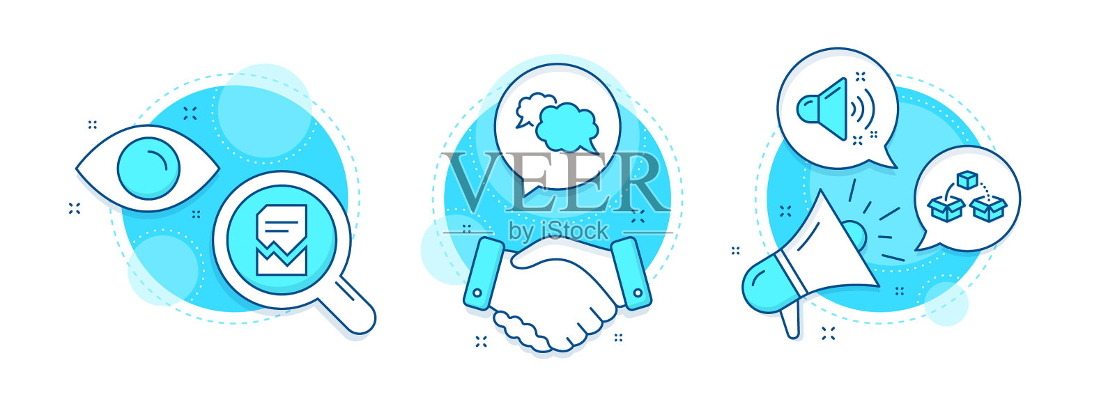 信使大声的声音和损坏的文件图标设置图标素材