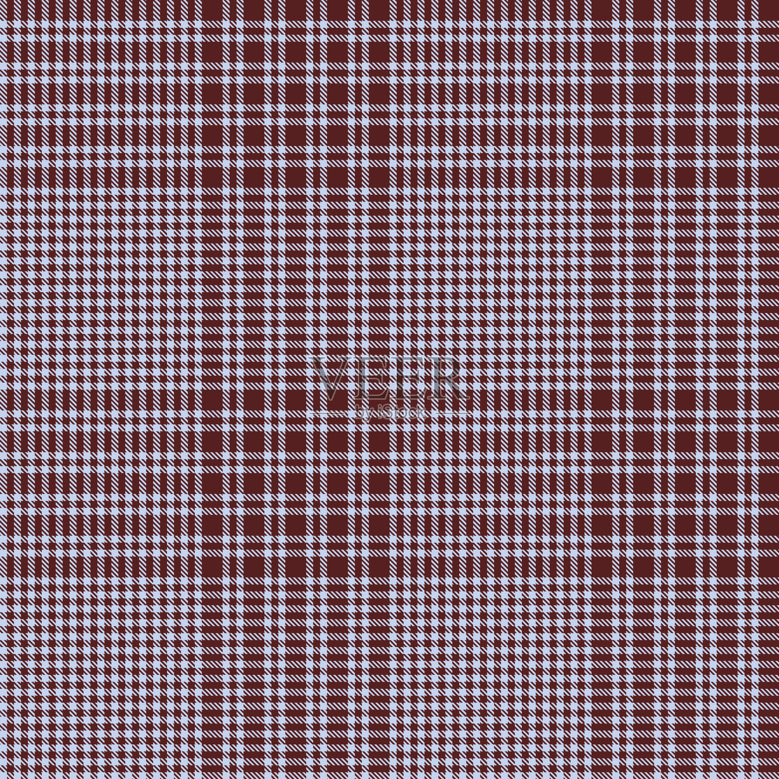 天蓝色格伦格子纹理无缝模式插画图片素材