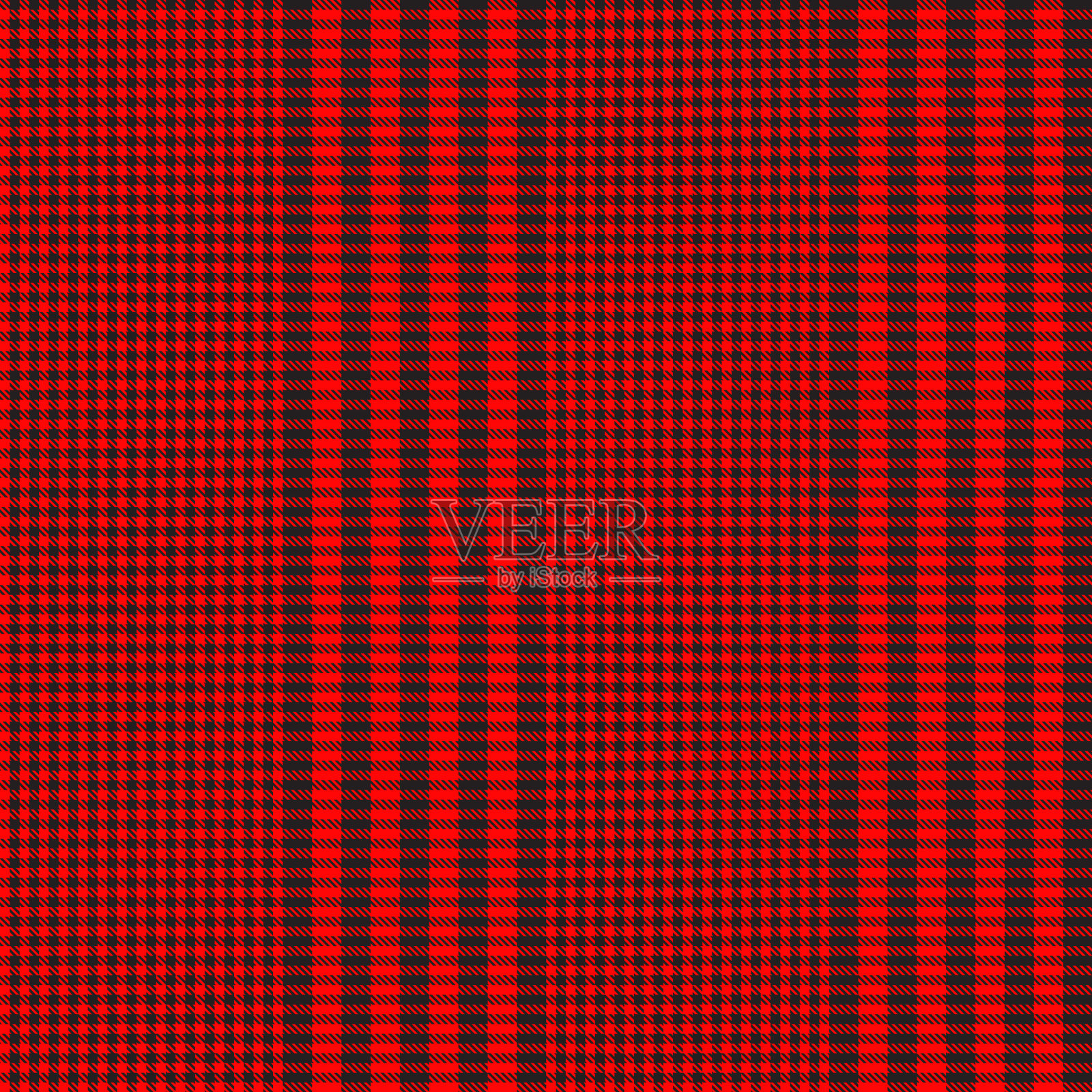 圣诞格伦格子织无缝图案插画图片素材