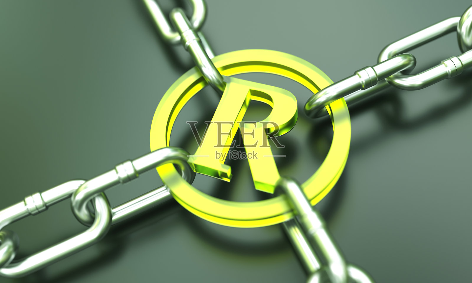 注册商标符号用链条照片摄影图片