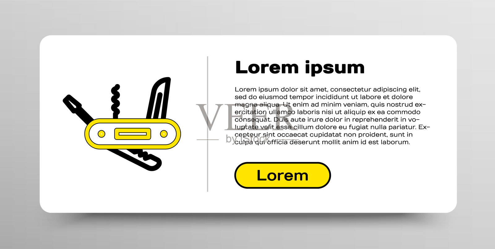 行瑞士军刀图标孤立在白色插画图片素材