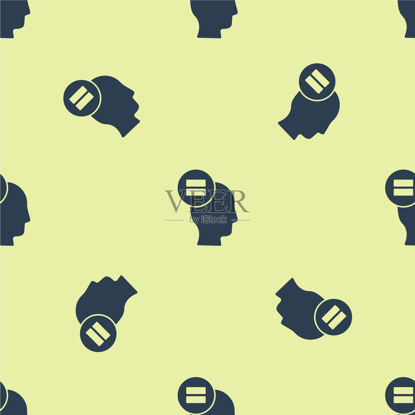 蓝色计算图标隔离无缝模式上插画图片素材