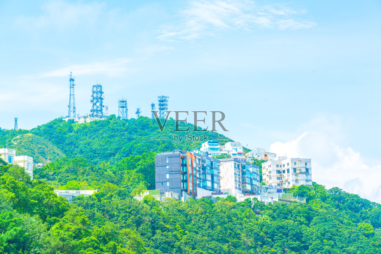 位于香港山顶的豪宅照片摄影图片